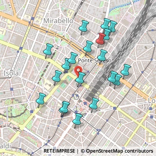Mappa Via Copernico, 20124 Milano MI, Italia (0.488)
