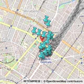 Mappa Via Tonale, 20124 Milano MI, Italia (0.296)