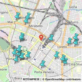 Mappa Via Tonale, 20124 Milano MI, Italia (1.416)