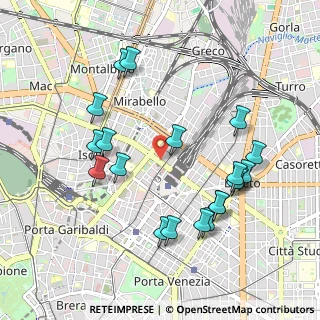 Mappa Via Tonale, 20124 Milano MI, Italia (1.0265)