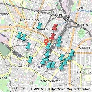 Mappa Via Tonale, 20124 Milano MI, Italia (0.942)