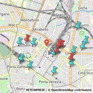 Mappa Via Tonale, 20124 Milano MI, Italia (1.074)