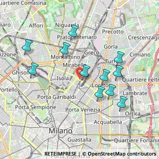 Mappa Via Copernico, 20124 Milano MI, Italia (1.92364)