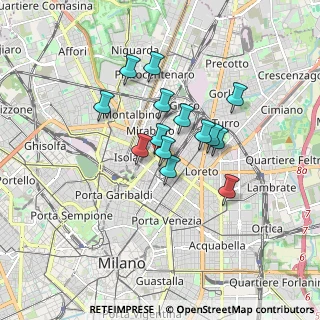 Mappa Via Copernico, 20124 Milano MI, Italia (1.27929)