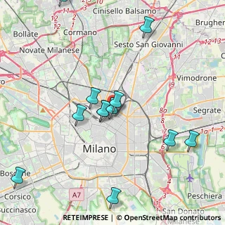 Mappa Via Copernico, 20124 Milano MI, Italia (4.28917)