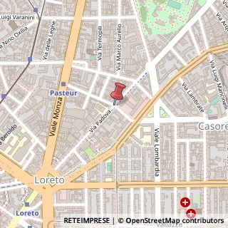Mappa Via Padova,  27, 20127 Milano, Milano (Lombardia)