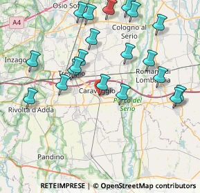 Mappa Via Marisa Bellisario, 24043 Caravaggio BG, Italia (8.7425)