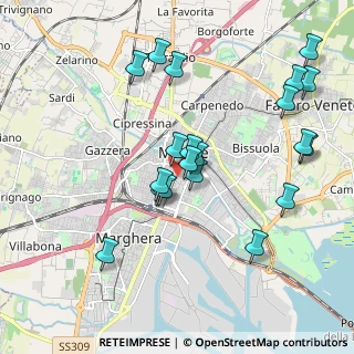 Mappa A-B, 30172 Venezia VE, Italia (1.9765)