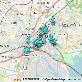 Mappa A-B, 30172 Venezia VE, Italia (1.0335)