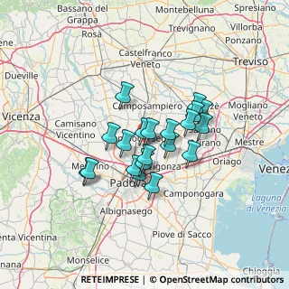 Mappa Via Card. C. Rezzonico, 35011 Campodarsego PD, Italia (9.6585)