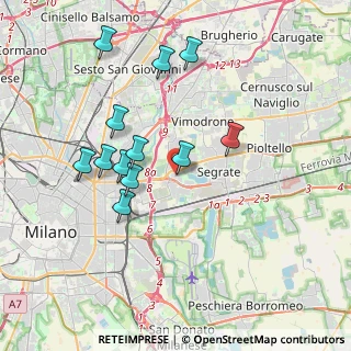 Mappa Via Borioli, 20054 Segrate MI, Italia (3.55667)