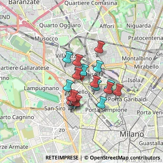 Mappa Piazza Firenze, 20149 Milano MI, Italia (1.261)