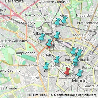 Mappa Piazza Firenze, 20149 Milano MI, Italia (2.03769)