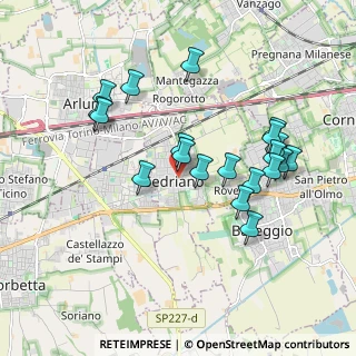 Mappa Piazza del Seminatore, 20018 Sedriano MI, Italia (1.818)