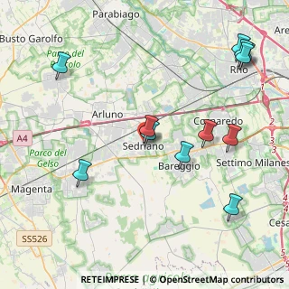 Mappa Piazza del Seminatore, 20018 Sedriano MI, Italia (4.82833)