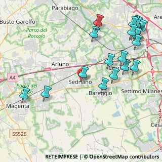 Mappa Piazza del Seminatore, 20018 Sedriano MI, Italia (5.36579)