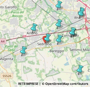 Mappa Via Edmondo de Amicis, 20018 Sedriano MI, Italia (4.61091)