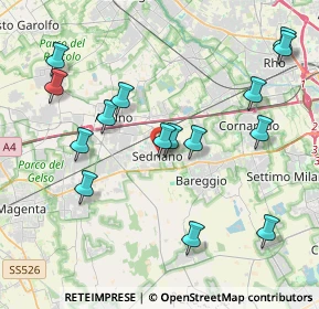 Mappa Via Edmondo de Amicis, 20018 Sedriano MI, Italia (4.30333)