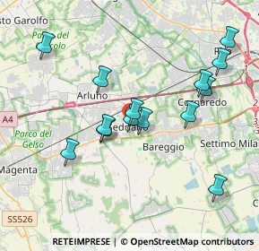 Mappa Via Edmondo de Amicis, 20018 Sedriano MI, Italia (3.66857)