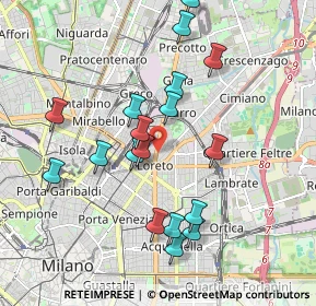 Mappa Viale Monza, 20131 Milano MI, Italia (1.86556)
