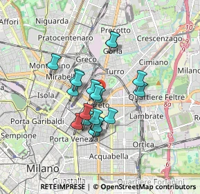 Mappa Viale Monza, 20131 Milano MI, Italia (1.3355)