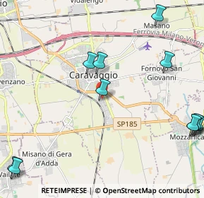 Mappa Via Fermi Enrico, 24043 Caravaggio BG, Italia (2.91182)