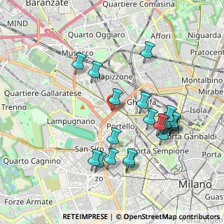 Mappa Via Marco Ulpio Traiano, 20149 Milano MI, Italia (1.9515)