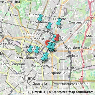 Mappa Via Mauro Macchi, 20127 Milano MI, Italia (1.23462)