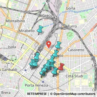 Mappa Via Mauro Macchi, 20127 Milano MI, Italia (1.0325)