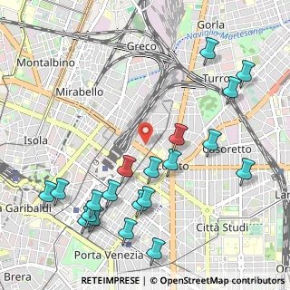 Mappa Via Mauro Macchi, 20127 Milano MI, Italia (1.262)