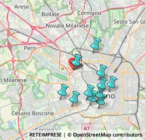 Mappa Via Vico Magistretti, 20149 Milano MI, Italia (3.2725)