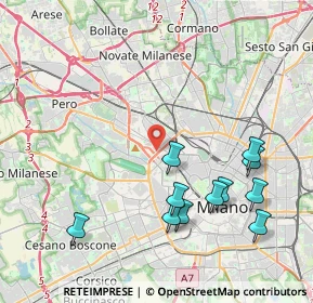 Mappa Via Vico Magistretti, 20149 Milano MI, Italia (4.45545)