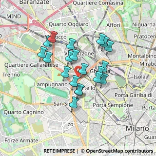 Mappa Via Vico Magistretti, 20149 Milano MI, Italia (1.4295)