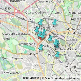 Mappa Via Vico Magistretti, 20149 Milano MI, Italia (1.24417)