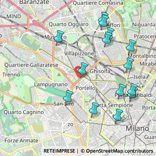 Mappa Via Vico Magistretti, 20149 Milano MI, Italia (2.46643)