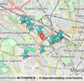 Mappa Via Vico Magistretti, 20149 Milano MI, Italia (1.55833)