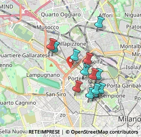 Mappa Via Vico Magistretti, 20149 Milano MI, Italia (1.55462)