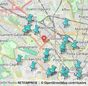 Mappa Via Vico Magistretti, 20149 Milano MI, Italia (2.486)