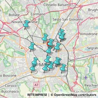 Mappa Via Ercole Oldofredi, 20124 Milano MI, Italia (3.08118)