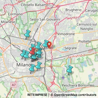 Mappa Via Passo Rolle, 20134 Milano MI, Italia (3.73667)