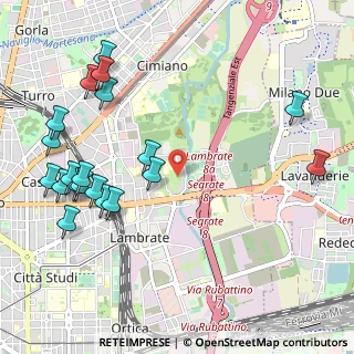 Mappa Via Passo Rolle, 20134 Milano MI, Italia (1.2885)