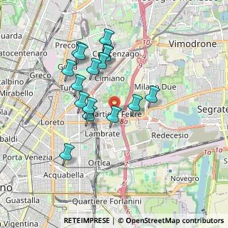 Mappa Via Passo Rolle, 20134 Milano MI, Italia (1.65313)