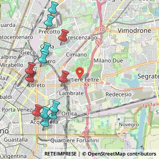 Mappa Via Passo Rolle, 20134 Milano MI, Italia (2.70154)