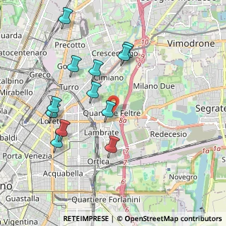 Mappa Via Passo Rolle, 20134 Milano MI, Italia (1.99333)