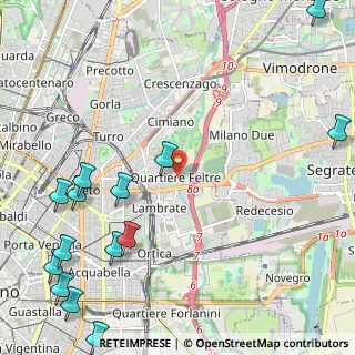 Mappa Via Passo Rolle, 20134 Milano MI, Italia (3.22429)