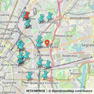 Mappa Via Passo Rolle, 20134 Milano MI, Italia (2.5265)