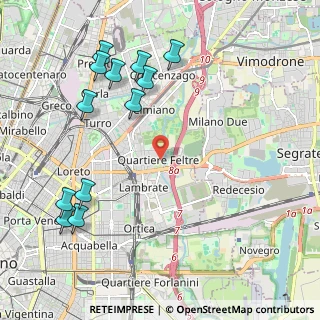 Mappa Via Passo Rolle, 20134 Milano MI, Italia (2.4975)
