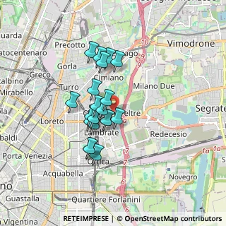 Mappa Via Passo Rolle, 20134 Milano MI, Italia (1.2995)