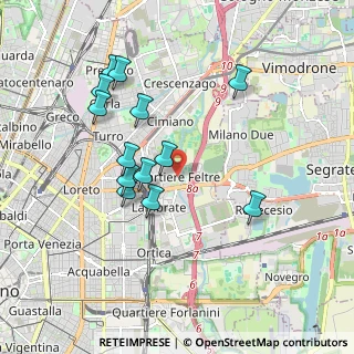 Mappa Via Passo Rolle, 20134 Milano MI, Italia (1.77769)