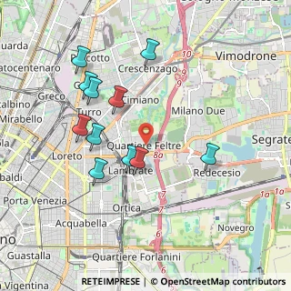 Mappa Via Passo Rolle, 20134 Milano MI, Italia (1.84545)